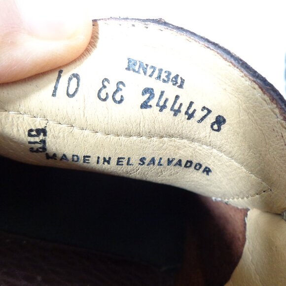 LL Bean Men’s Allagash Bison Handsewn Penny Loafers Leather Brown Size‎ 10 EE - Picture 4 of 7